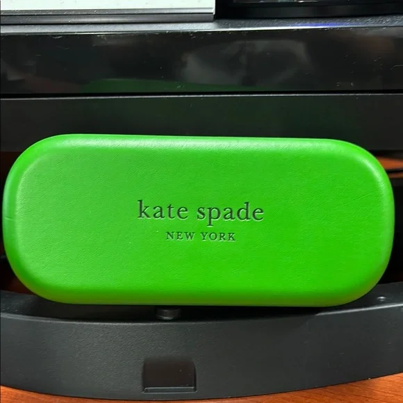 Kate Spade Bright Green Glasses Case - Picture 2 of 5